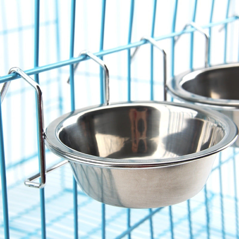 Hanging Stainless Steel Dog Bowl