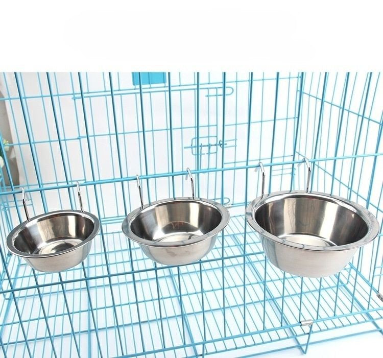 Hanging Stainless Steel Dog Bowl