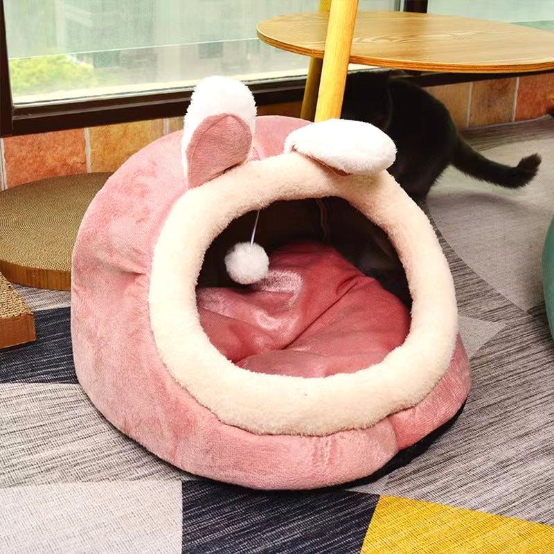 Semi-Closed Cat Bed Pet Nest