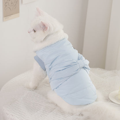 Clothes Cute Muppet English Short Blue Cat Pet